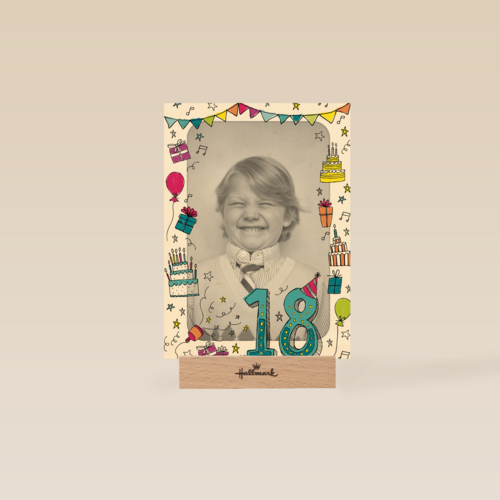 fotokaart 18 jaar geworden