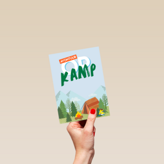 Sporta avontuur op kamp kaart
