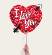 Ballon I Love You Hart Multi