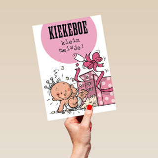 funny mail kiekeboe kleine meisje