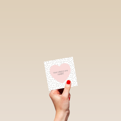condoleance voor altijd in ons hart roze hart