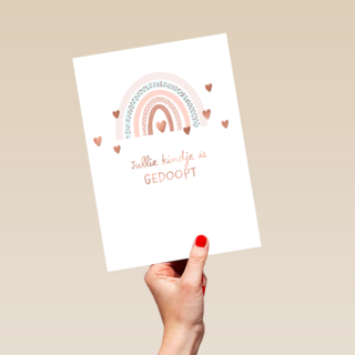 Gefeliciteerd jullie kindje is gedoopt