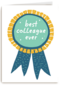 Bedankt kaart thuiswerken best collegue ever groen