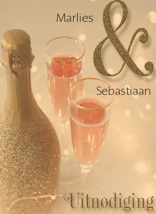 Houten Kaart Bruiloft Huwelijksjubileum | Houten Kaart Hallmark | Bruiloft Huwelijksjubileum | Champagne Uitnodiging