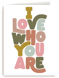 Valentijnskaart I love who you are