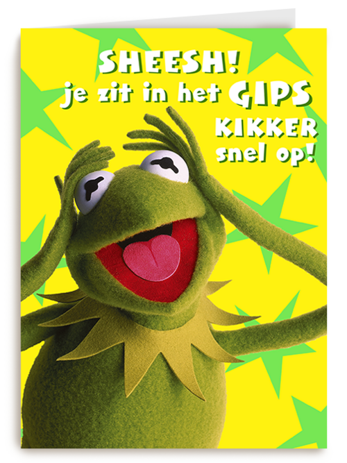 Kaart Hallmark | Botbreuk | Disney Beterschap Kikker Snel Op