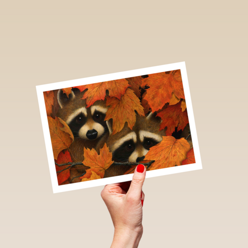 Wasbeertjes in de herfst