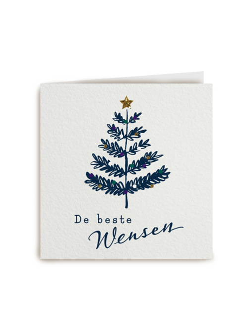 kerstboom met de beste wensen