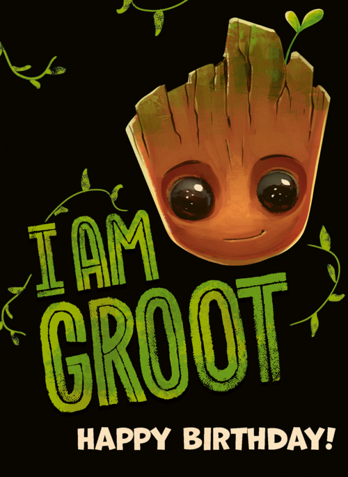 I Am Groot Happy Birthday