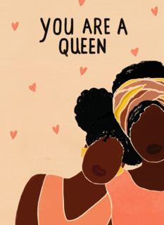 Moederdagkaart you are a queen