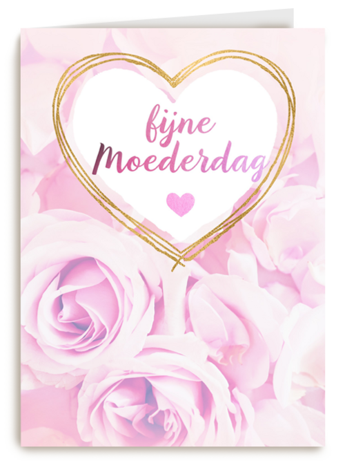 moederdag kaart klassiek rozen fijne moederdag