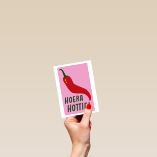 Verjaardagskaart Hoera Hottie