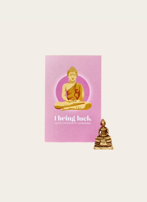 Uchu Mini Boeddha I Bring You Luck | Uchu Reminders Cadeau Woonaccessoires |
