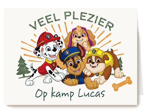 Kaart Hallmark | Op Kamp | Paw Patrol Veel Plezier Op Kamp