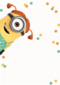 minion kaart meisje hashtag jarig hashtag selfie