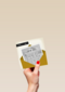 verhuisd envelop ruitjespapier