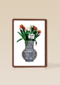bedankt kaart folio vaas met bloemen thank you