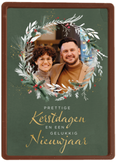 Prettige kerstdagen gelukkig nieuwjaar fotokaart