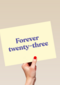 Verjaardagskaart man vrouw Forever twenty three