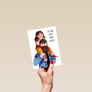 vaderdagkaart folio to the best dad ever