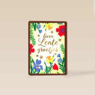 Pasen kaart lieve lentegroetjes