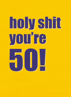 Verjaardagskaart holy shit you are 50