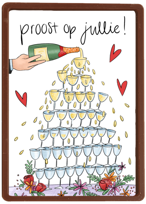 Kaart Hallmark | Felicitatie Huwelijk Geregistreerd Partnerschap Huwelijksjubileum | Trouwdagkaart Proost Op Jullie Matia Studio