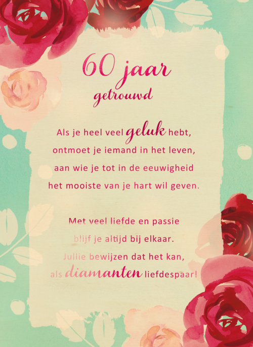 Houten Kaart Huwelijksjubileum | Houten Kaart Hallmark | Huwelijksjubileum | Huwelijksjubileum Kaart 60 Jaar Getrouwd More Than Words