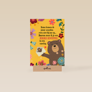 Sterkte kaart dikke knuffel in envelop