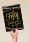 Verjaardagskaart leeftijden 50 man vrouw Fifty looks good on you