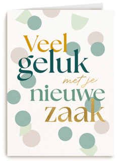 Veel geluk nieuwe zaak