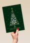 Kerstkaart zakelijk Stijlvolle kerstboom