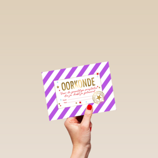 Oorkonde geweldige prestatie
