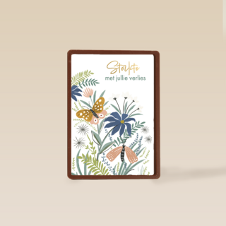 Condoleance sterkte vlinder bloemen libelle