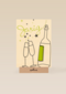 tekening champagne en glazen