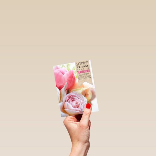 bloemen sorry te laat