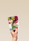 een bos bloemen voor een spoedig herstel