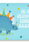 stegosaurus met feesthoudjes