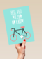 Op kamp kaart Heel veel plezier op kamp Fiets