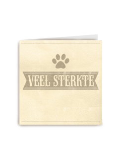 condoleance huisdier veel sterkte hondenpootje