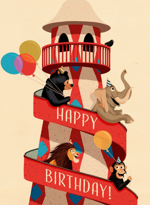 verjaardagskaart jongen meisje tiener happy birthday folio