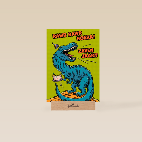Rawr Hoera 7 Jaar Dino