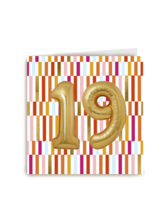 gouden ballonnen voor 19de verjaardag