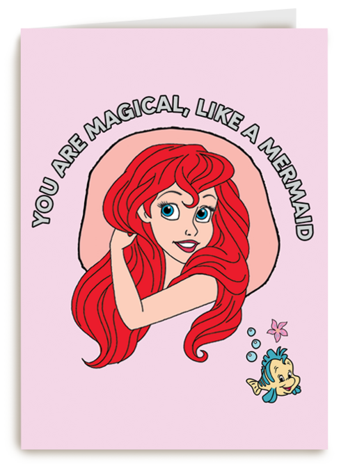 disney prinses kaart you are magical like a mermaid ariel