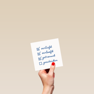 verliefd verloofd getrouwd