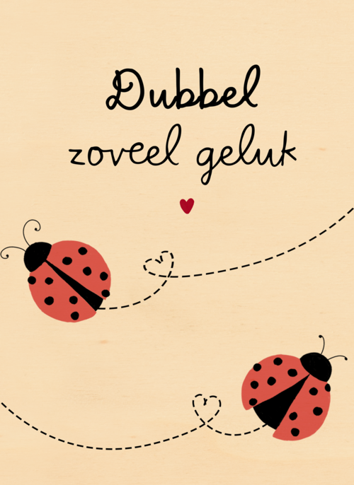 geboorte meerling dubbel zoveel geluk