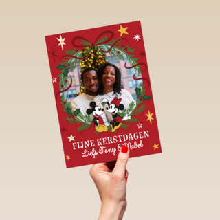Disney Fotokaart Fijne Kerstdagen Mickey And Friends