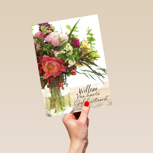 bloembos gefeliciteerd