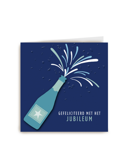 gefeliciteerd kaart stijlvol jubileum