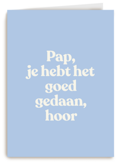 vaderdag kaart andc pap goed gedaan hoor